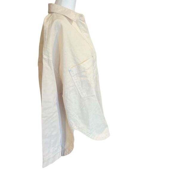 NWT L*Space women's Winslow Jacket size medium in cream color with snap closure - Picture 9 of 12